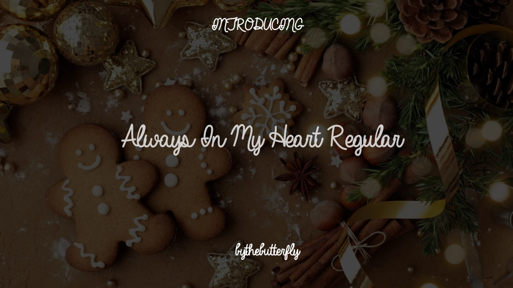 Always In My Heart Regular Font Sample Images  1