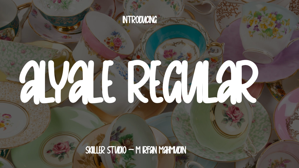 Alyale Regular Font Sample Image 1