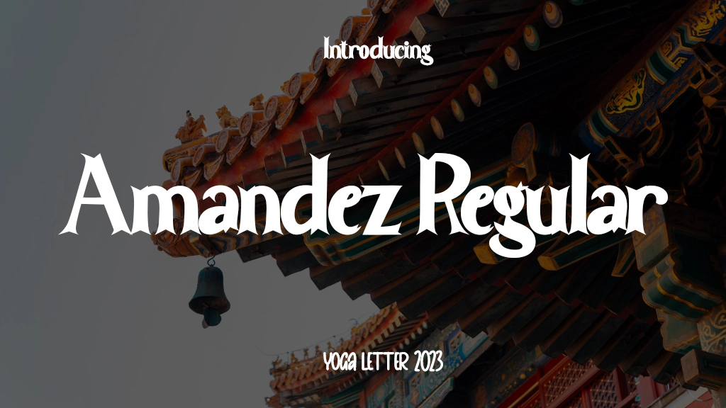 Amandez Regular Font Sample Image 1