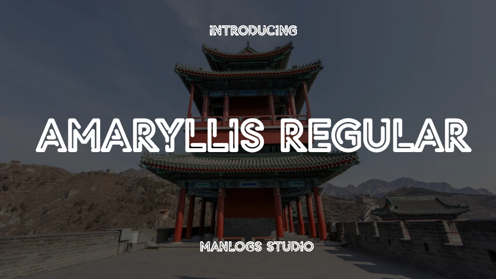 Amaryllis Regular Font Sample Image 1