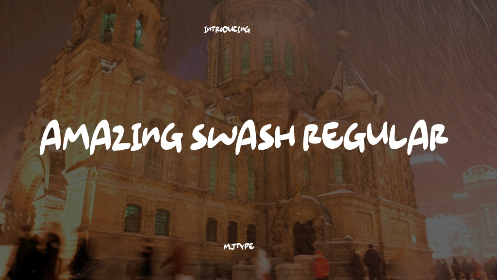 Amazing Swash Regular Font Sample Image 1