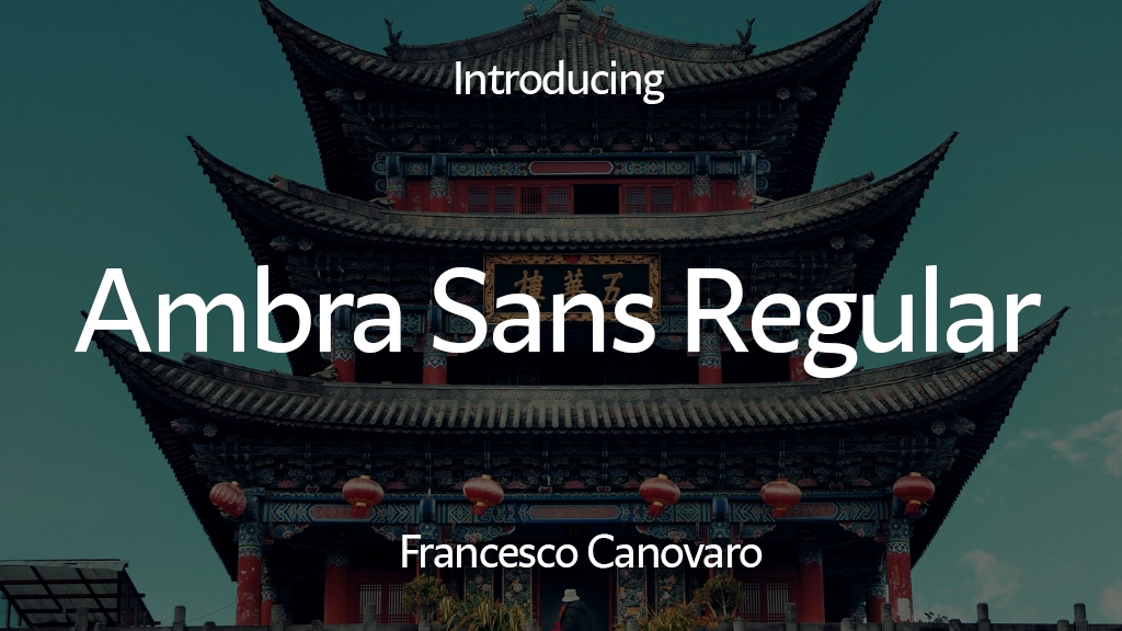 Ambra Sans Text Trial Regular Font Sample Image 1