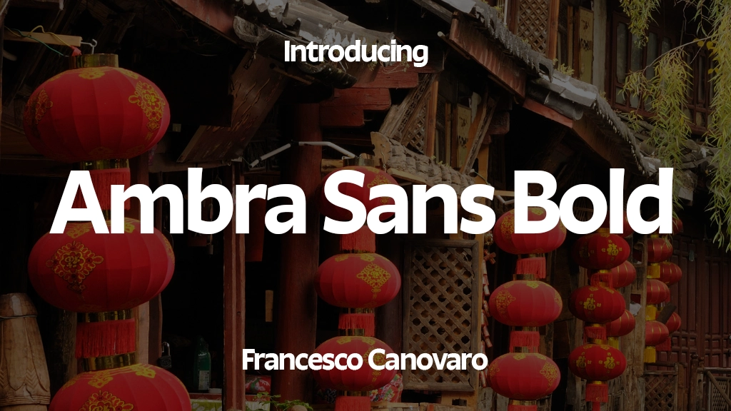 Ambra Sans Trial Bold Font Sample Image 1