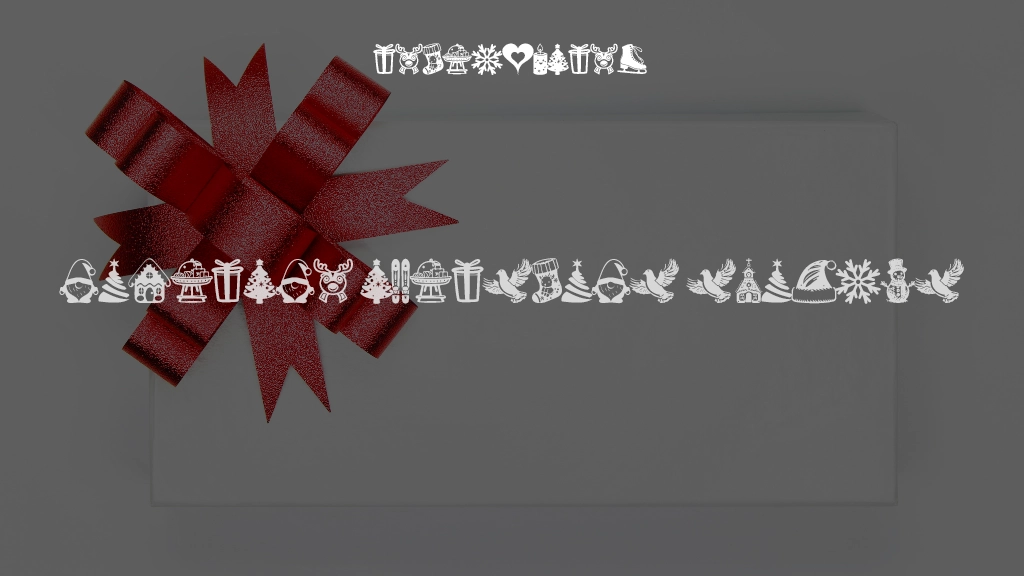 American Christmas Symbols Font Sample Images  1