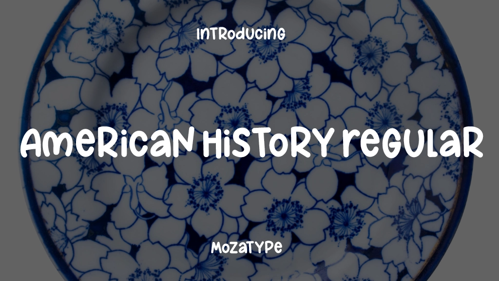 AmericaN History Regular Font Sample Image 1