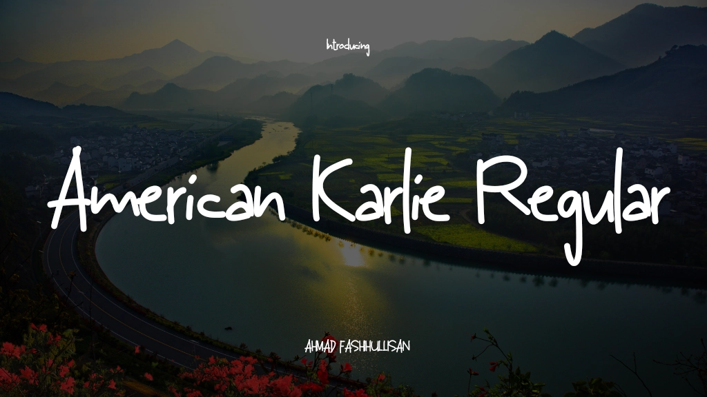 American Karlie Regular Font Sample Image 1