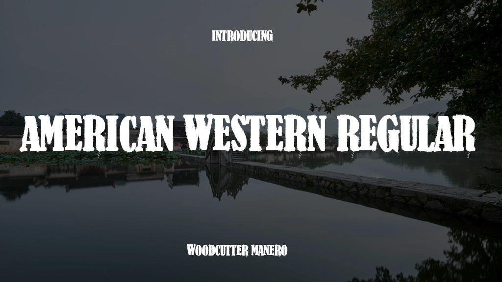 American Western Regular Font Sample Image 1