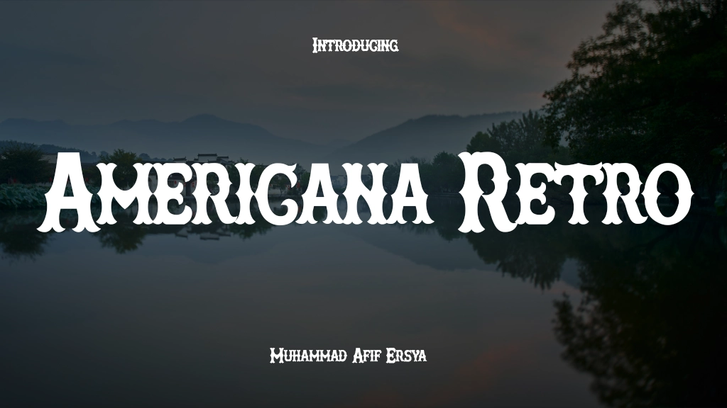 Americana Retro Font Sample Image 1