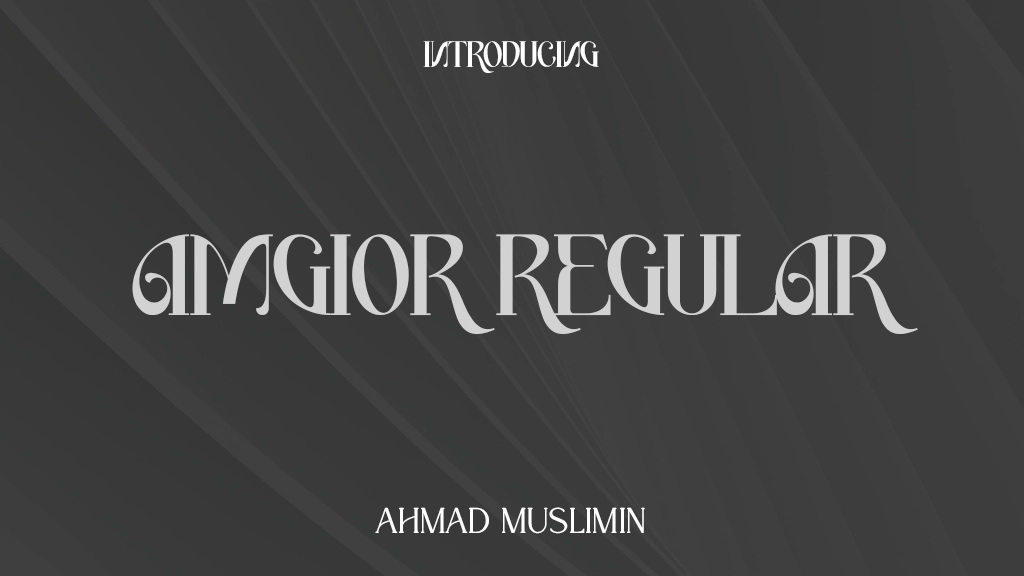 Amgior Regular Font Sample Images  1