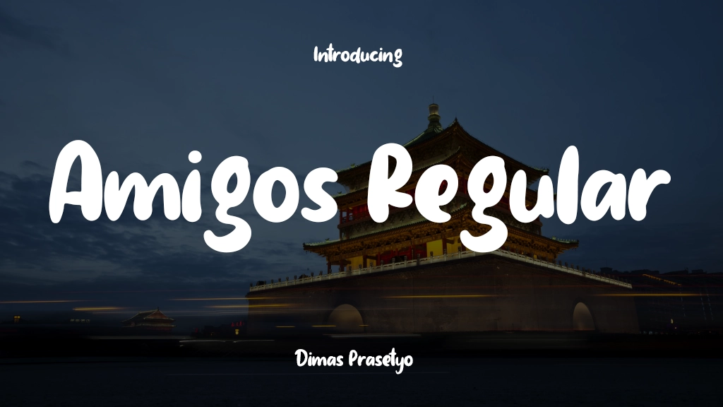 Amigos Regular Font Sample Image 1