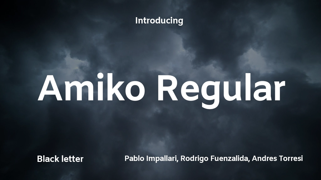 Amiko Regular Font Sample Image 1