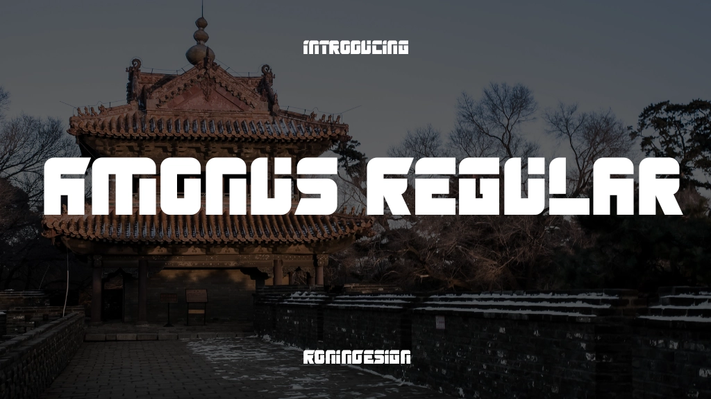 Amonus Regular Font Sample Image 1