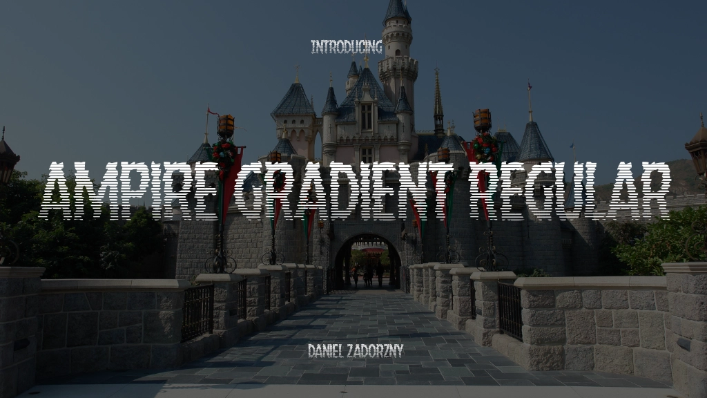 Ampire Gradient Regular Font Sample Image 1