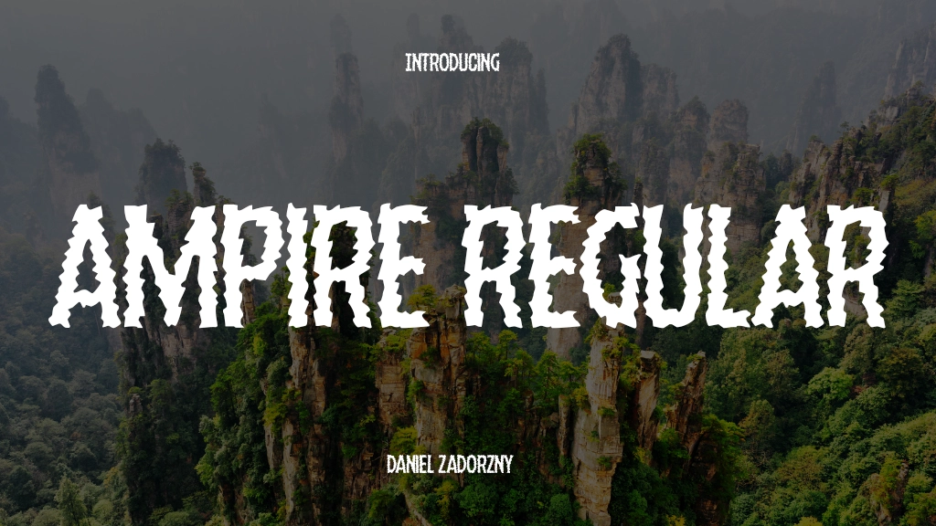 Ampire Regular Font Sample Image 1