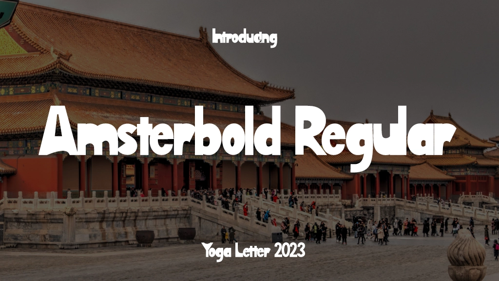 Amsterbold Regular Font Sample Image 1