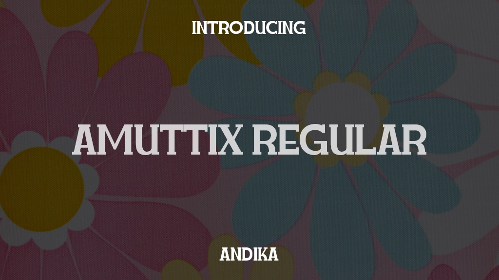 Amuttix Trial Regular Font Sample Images  1