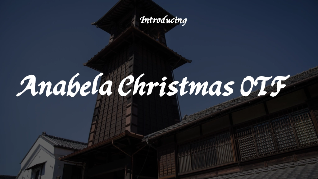 Anabela Christmas Regular Font Sample Image 1