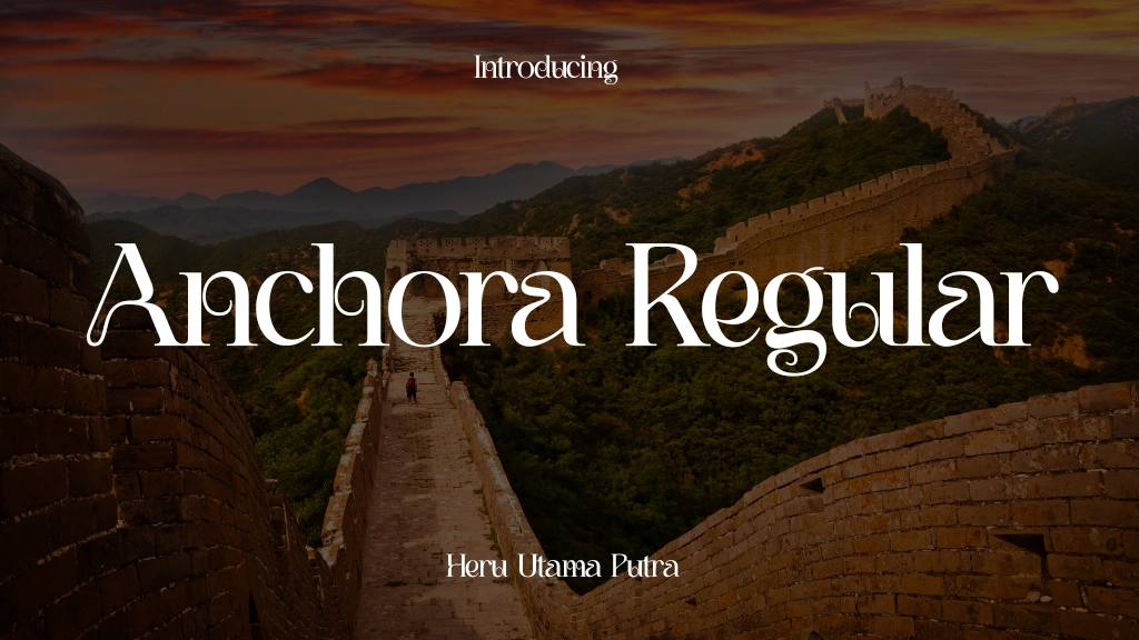 Anchora Regular Font Sample Image 1