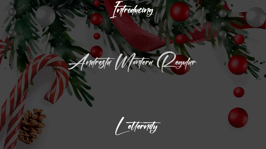 Andresta Montera Regular Font Sample Images  1