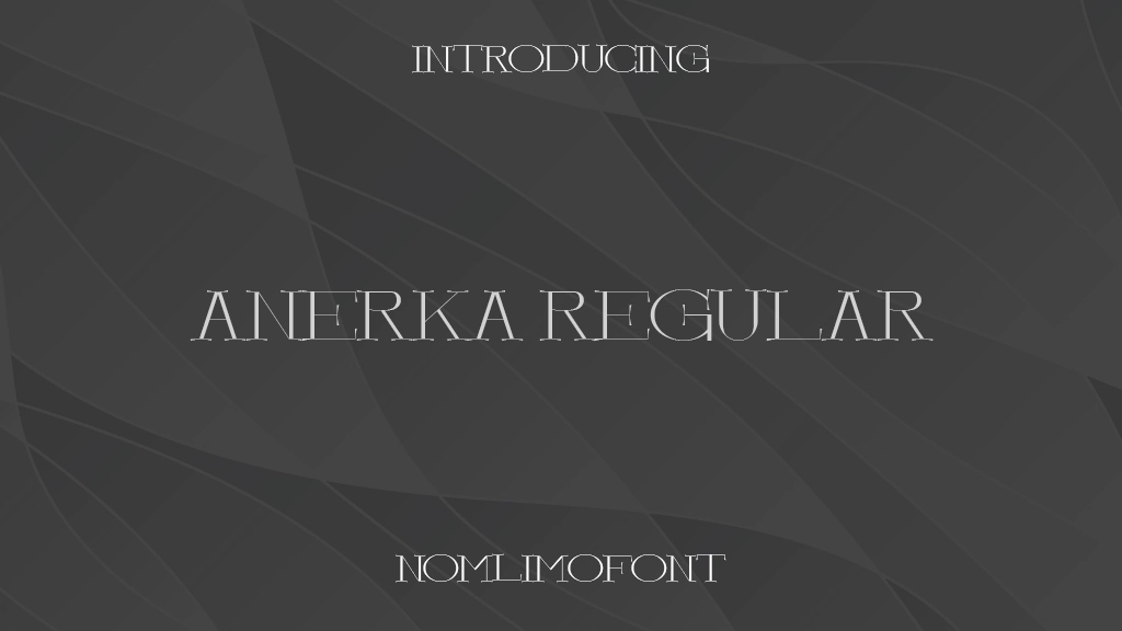 Anerka Regular Font Sample Images  1