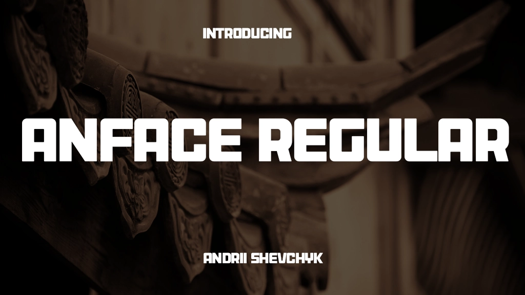 Anface Personal Use Regular Font Sample Image 1