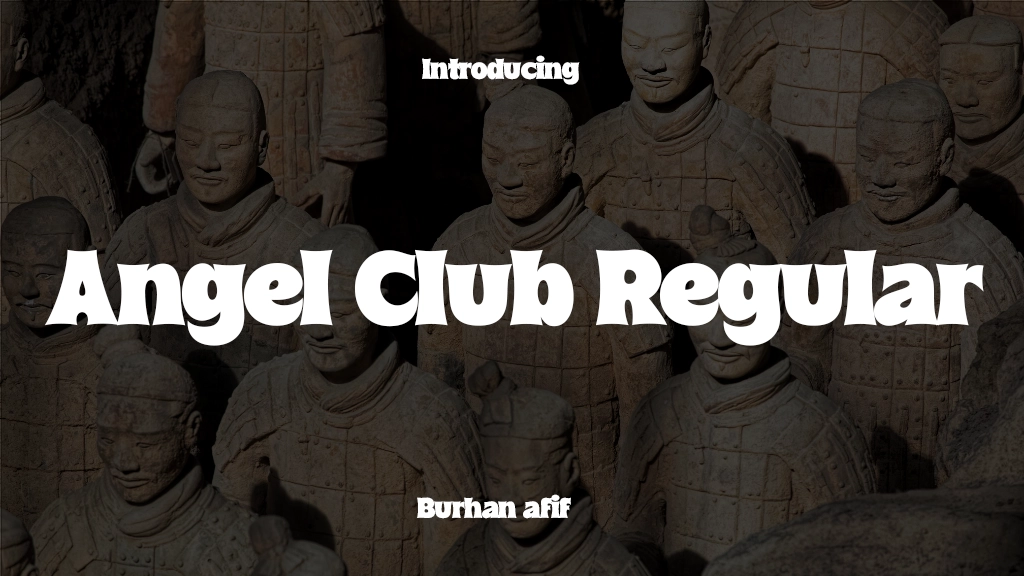 Angel Club Regular Font Sample Image 1