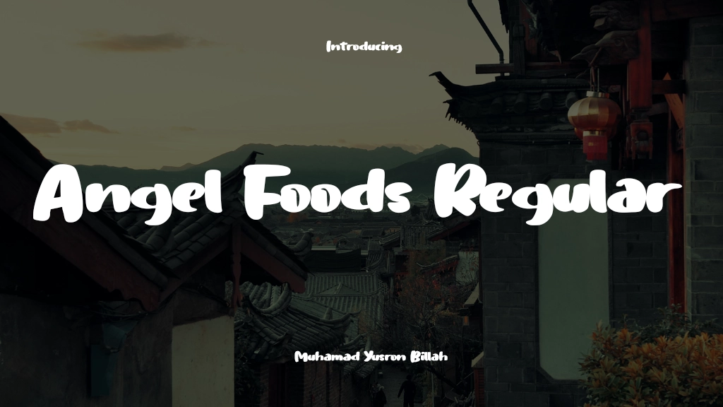 Angel Foods Regular Font Sample Image 1