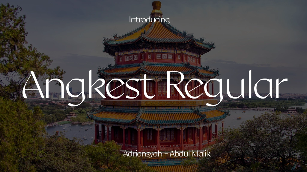 Angkest Regular Font Sample Image 1