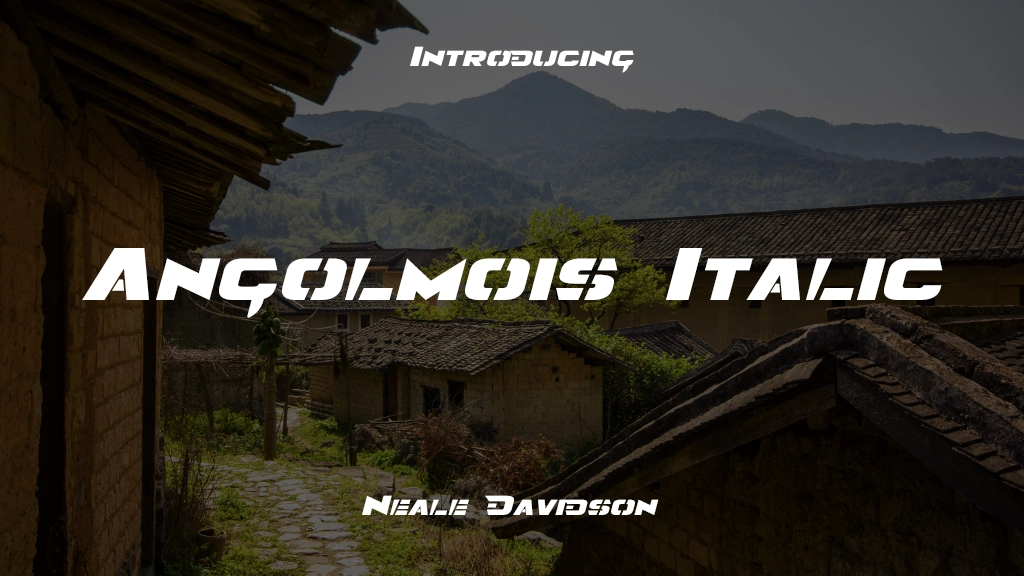 Angolmois Italic Font Sample Image 1