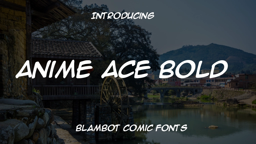 Anime Ace Bold Font Sample Image 1