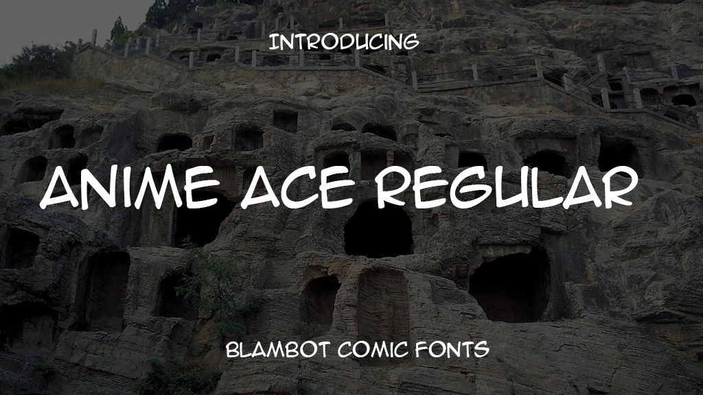 Anime Ace Regular Font Sample Image 1