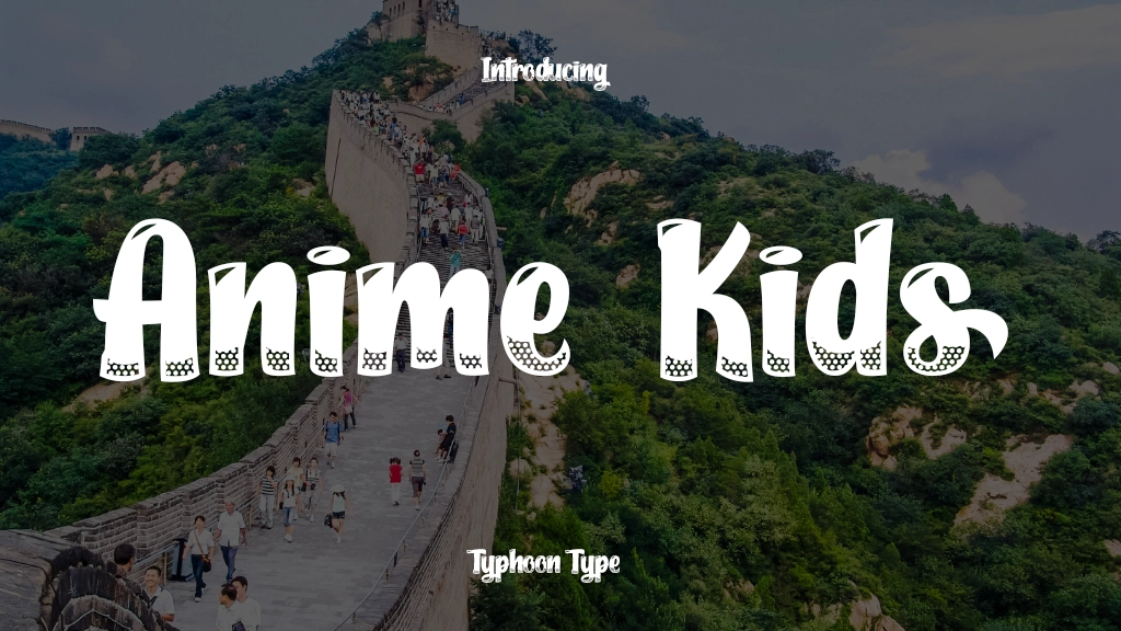 Anime Kids Font Sample Image 1