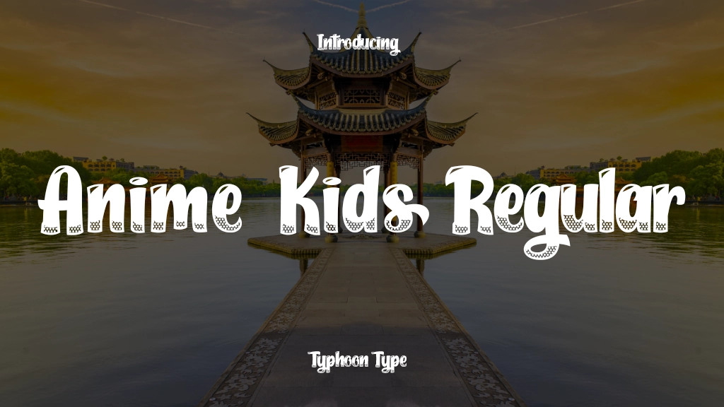 Anime Kids - Personal Use Regular Font Sample Image 1