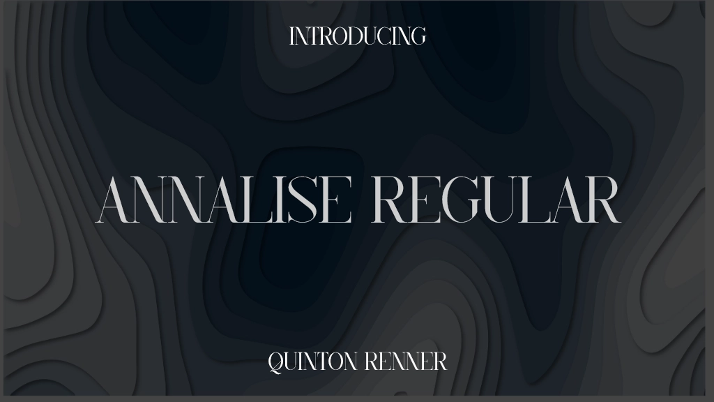 Annalise Regular Font Sample Images  1