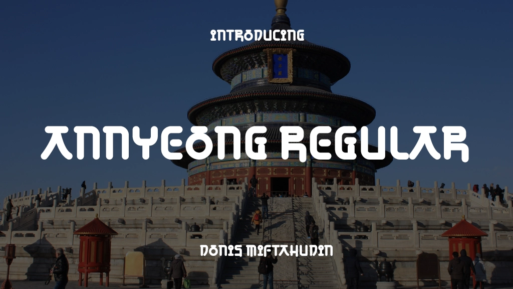 Annyeong Personal Use Regular Font Sample Image 1