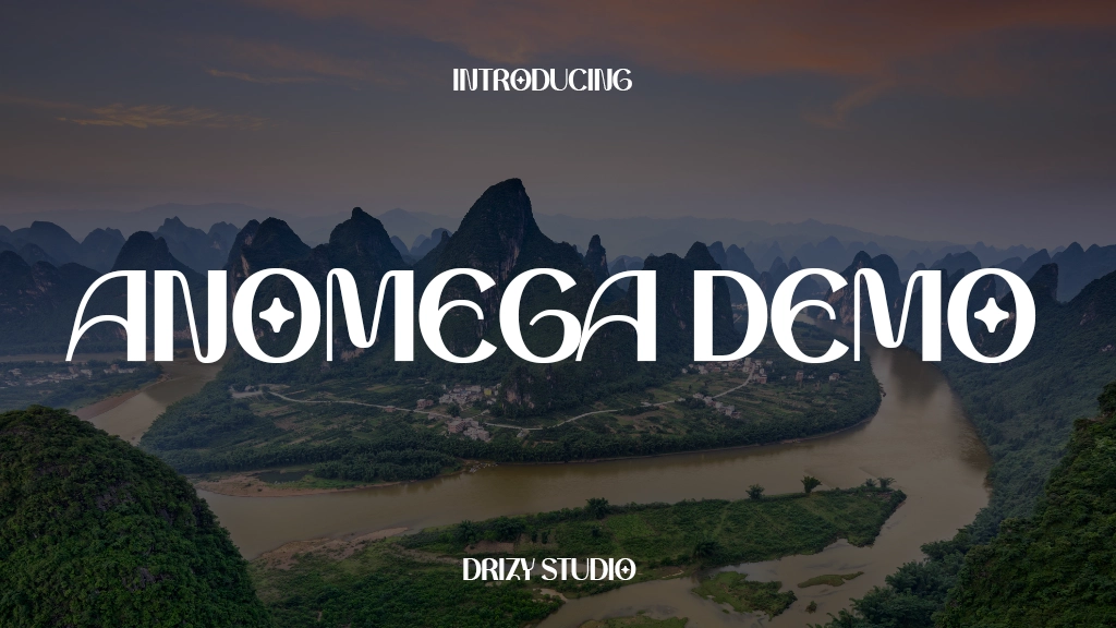 Anomega Demo Font Sample Image 2