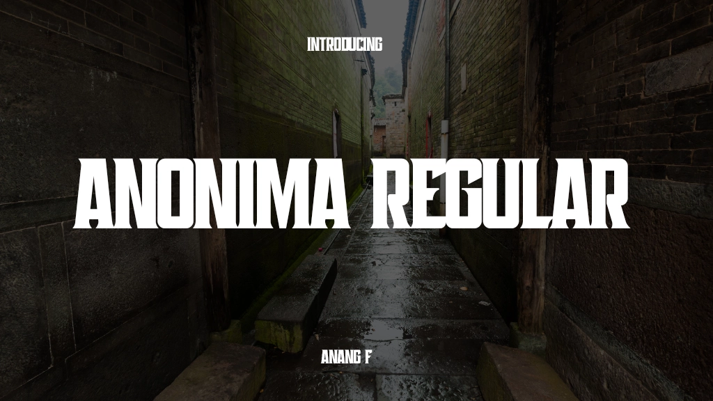 Anonima Regular Font Sample Image 1