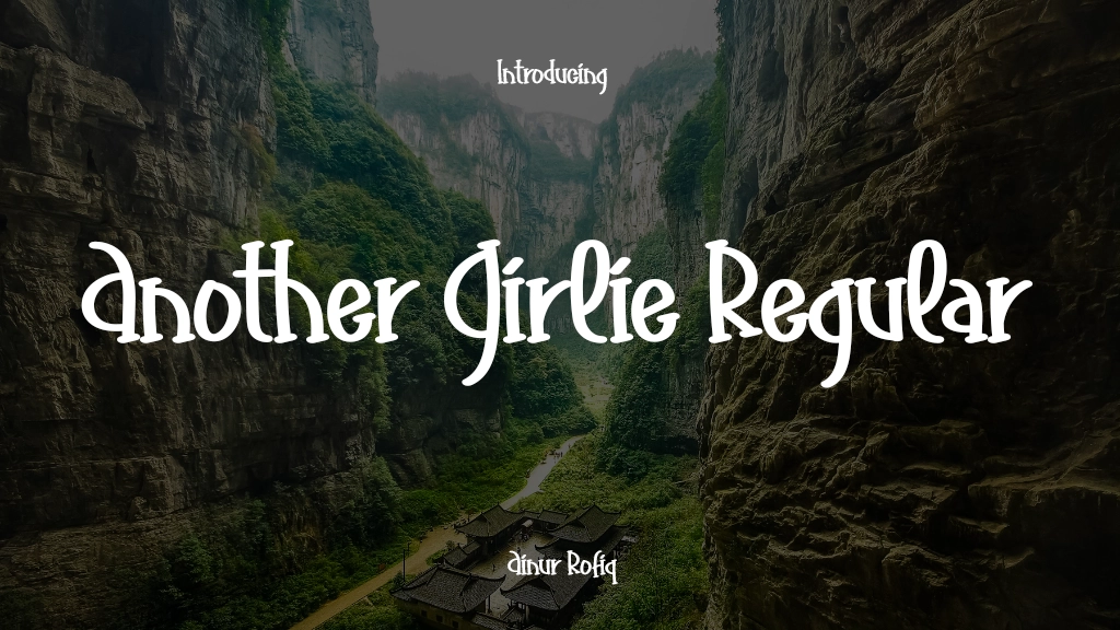 Another Girlie Regular Font Sample Image 1