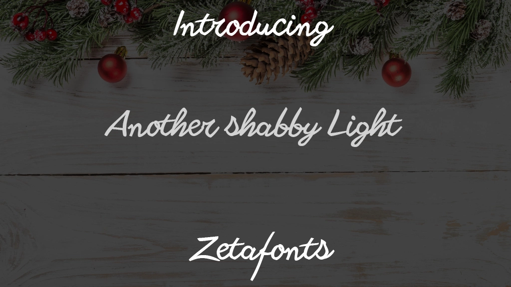 Another shabby Light Font Sample Images  1