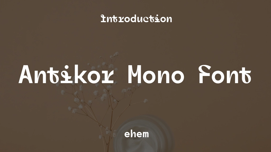 Antikor Mono Font Font Sample Images  1