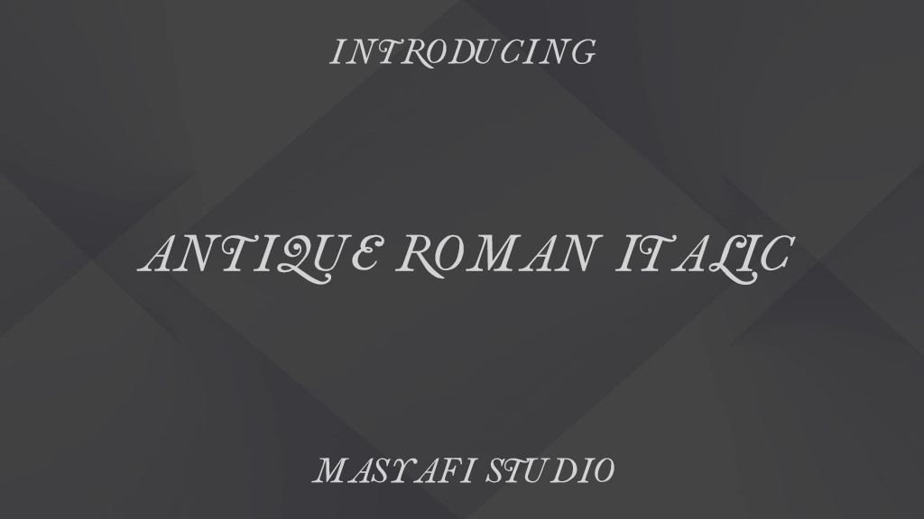 antique roman Italic Images d’exemples de polices  1