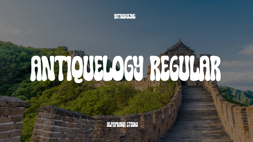 Antiquelogy Regular Images d’exemples de polices  1