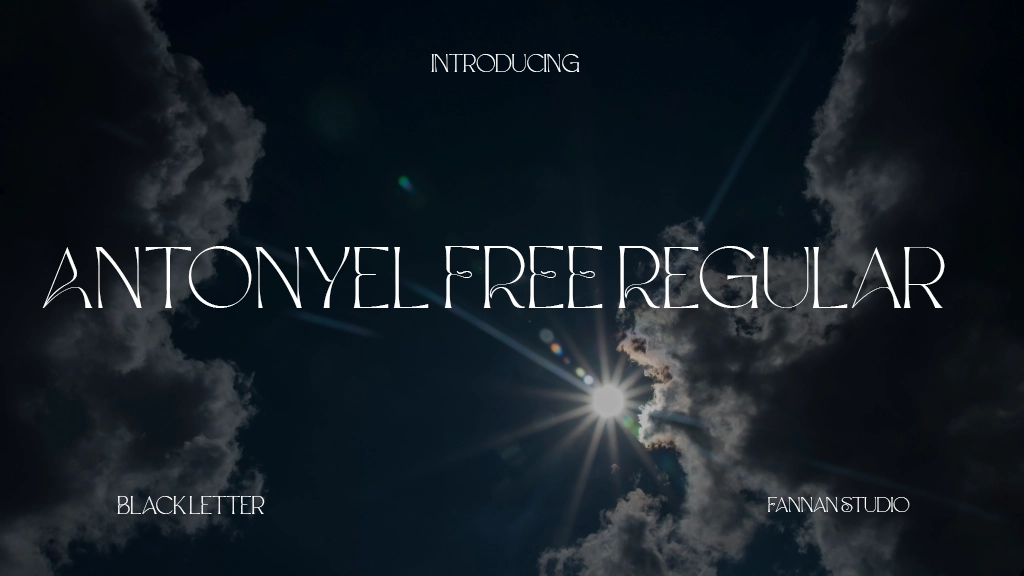 Antonyel FREE Regular Font Sample Image 1