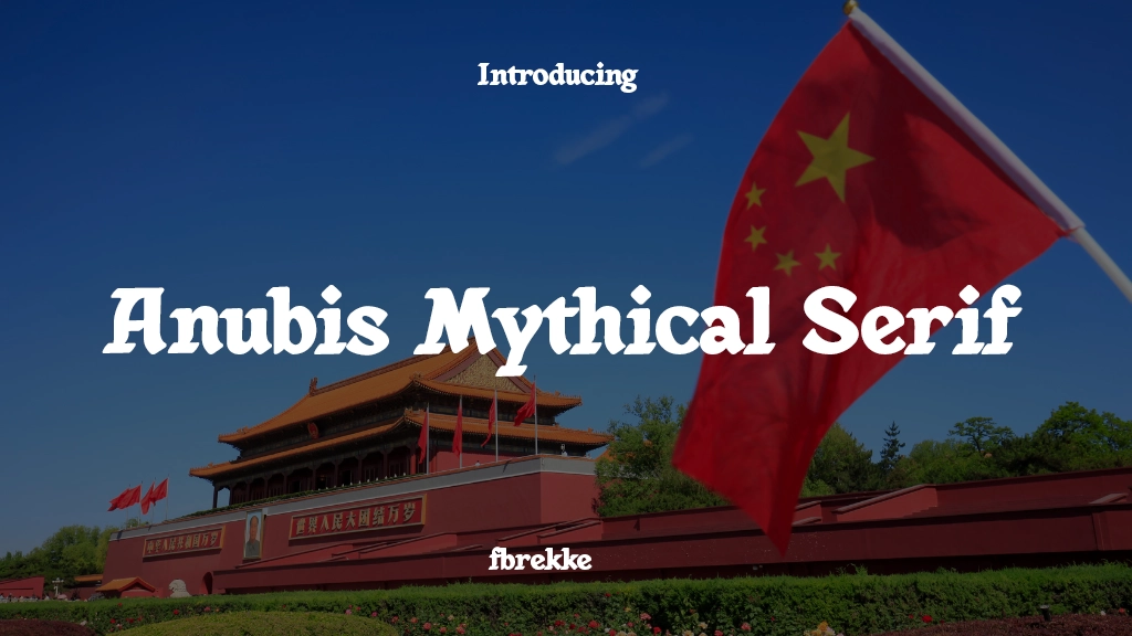 Anubis Mythical Serif Font Sample Image 1