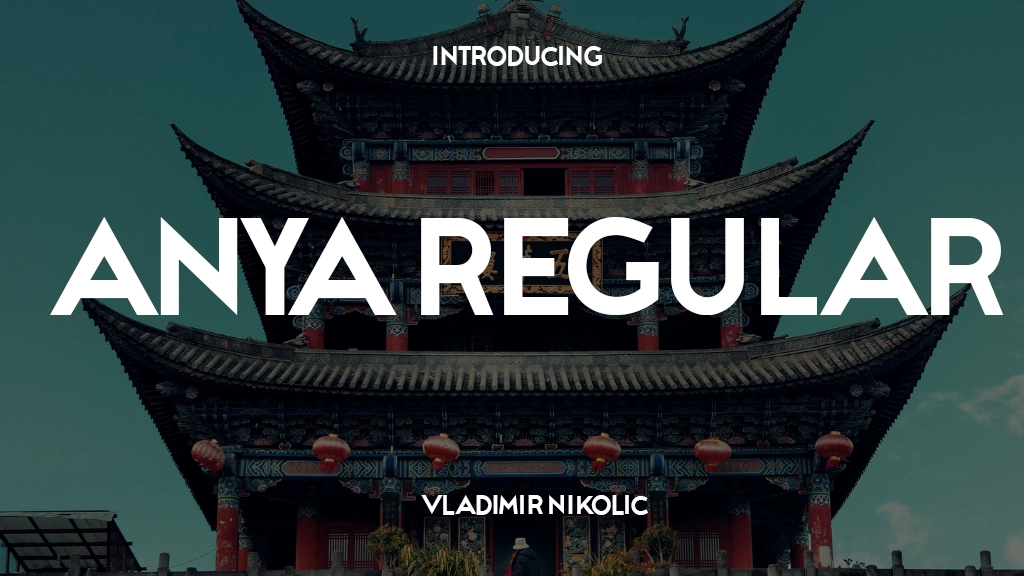 Anya Regular Font Sample Image 1