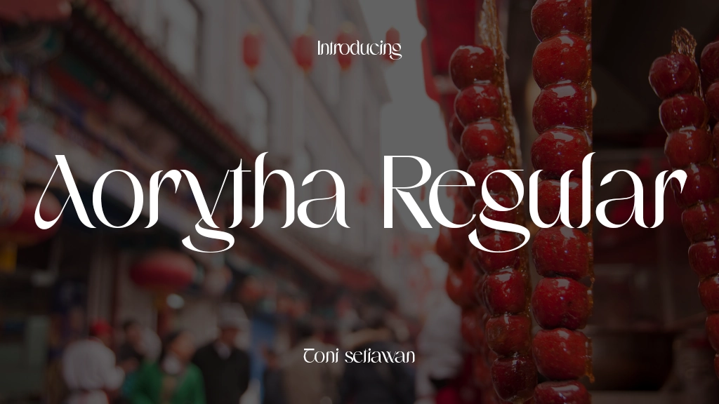 Aorytha Regular Font Sample Image 1