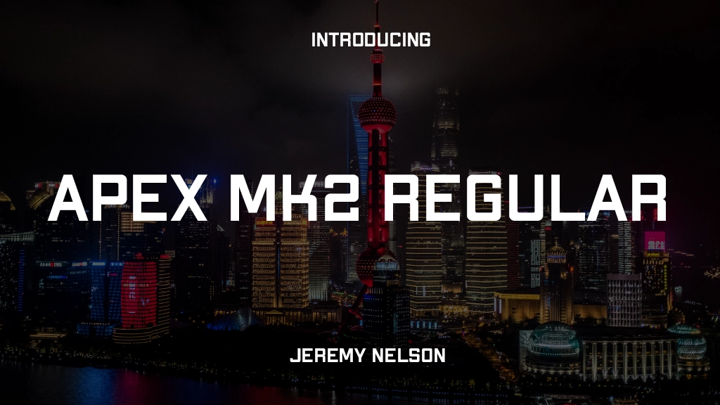 Apex Mk2 Regular Font Sample Image 1