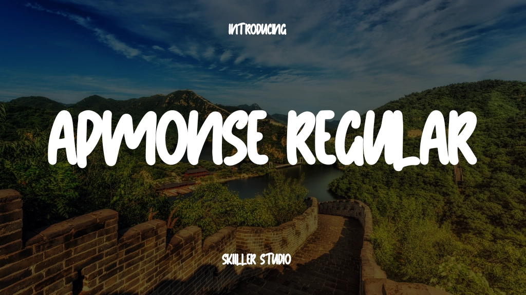 Apmonse Regular Font Sample Image 1