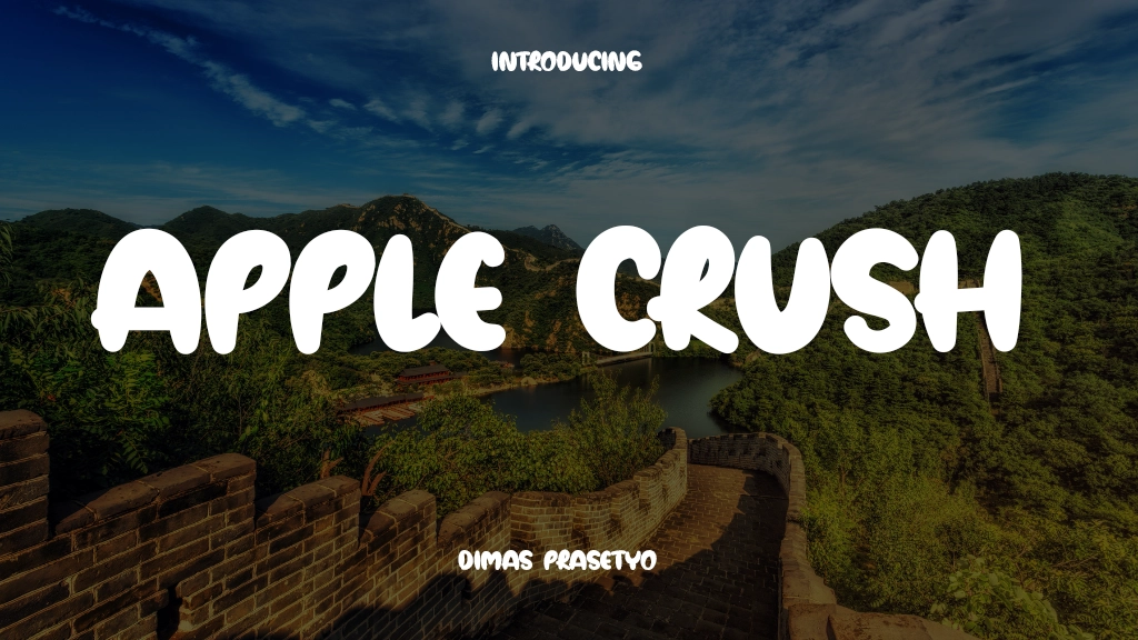 Apple Crush Font Sample Image 1