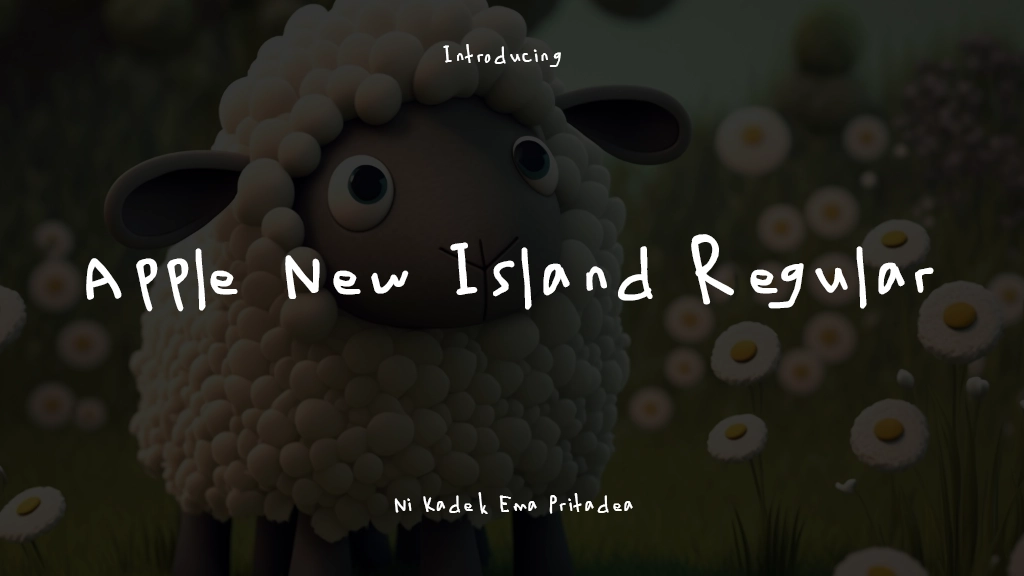 Apple New Island Regular Font Sample Image 1